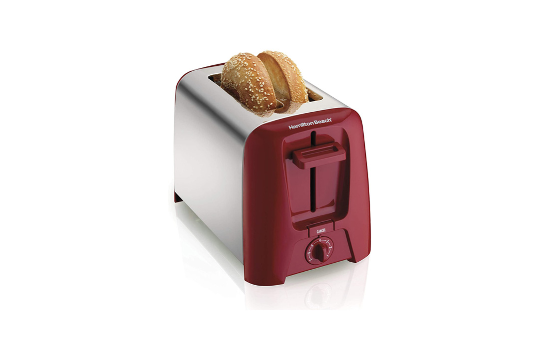 Hamilton Beach Cool Wall 2-Slice Toaster, Red (22623)