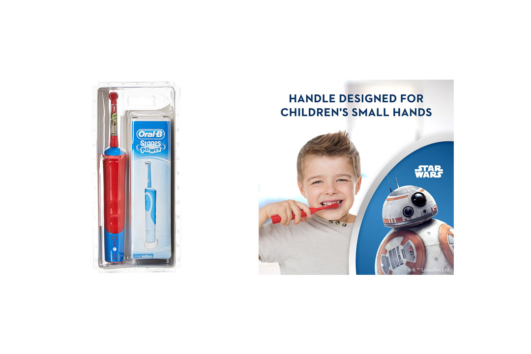 Oral-B Pro-Health Disney Star Wars Battery Power Electric Toothbrush for Kids, Characters/Color May Vary (for children age 3+)