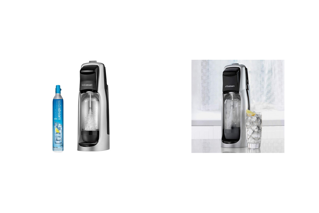 SodaStream Jet Sparkling Water Maker Starter Kit, Black and Silver