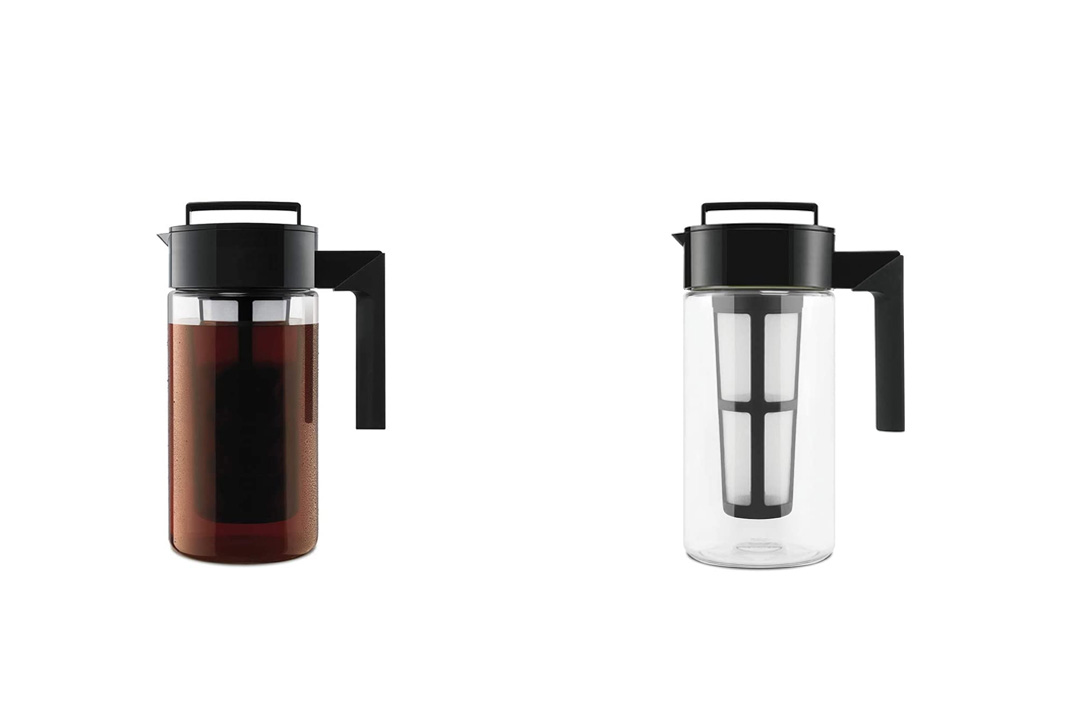 Takeya Patented Deluxe Cold Brew Iced Coffee Maker with Airtight Seal & Silicone Handle