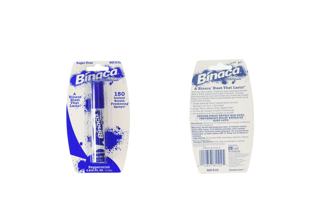 Binaca Aeroblast Breath Spray, Peppermint flavor
