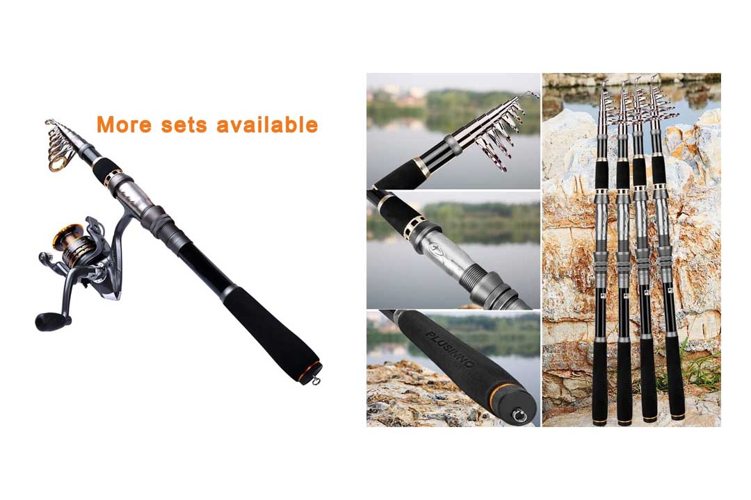 PLussinno Telescopic Fishing Rod and Reel Combo