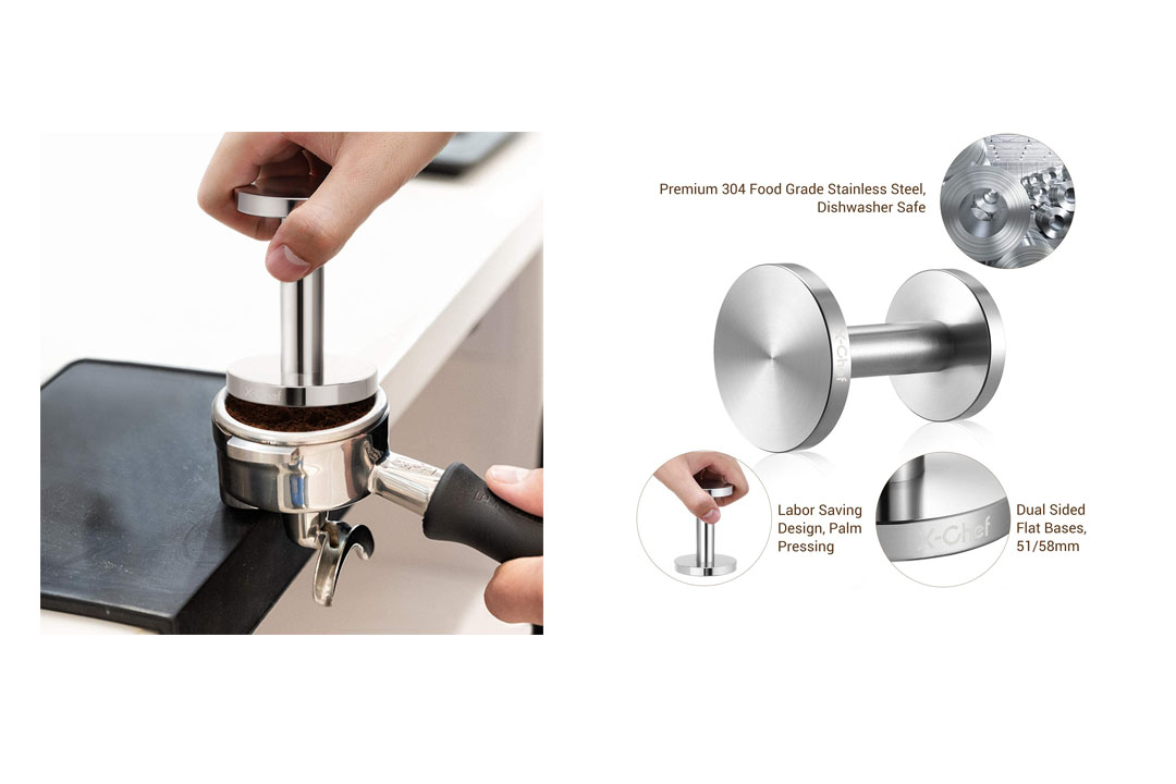 X-Chef Tamper for Espresso 51/ 58mm Coffee Grounds Tamper