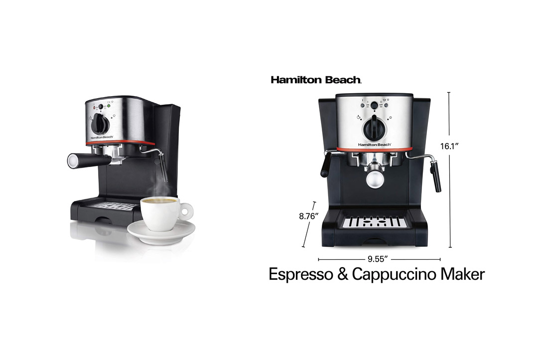 Hamilton Beach 40792 Espresso & Cappuccino Maker, Black