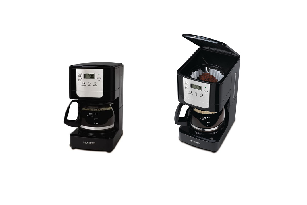 Mr. Coffee Advanced Brew 5-Cup Programmable Coffee Maker Black/Chrome