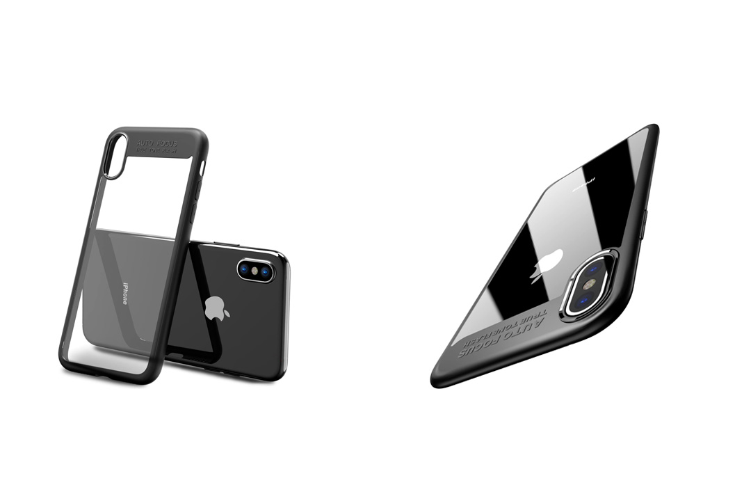 TOZO for iPhone X Case, PC + TPU Hybrid Ultra-Thin Hard Protect Case