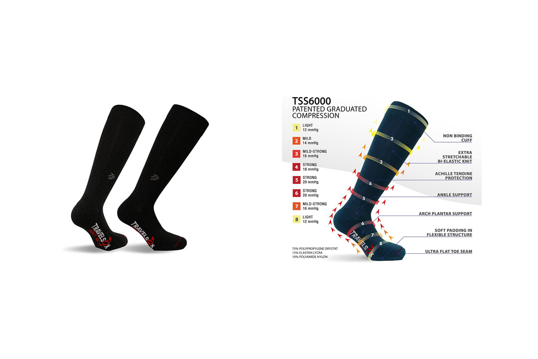 Travelsox TSS6000 The Original Patented Graduated Compression