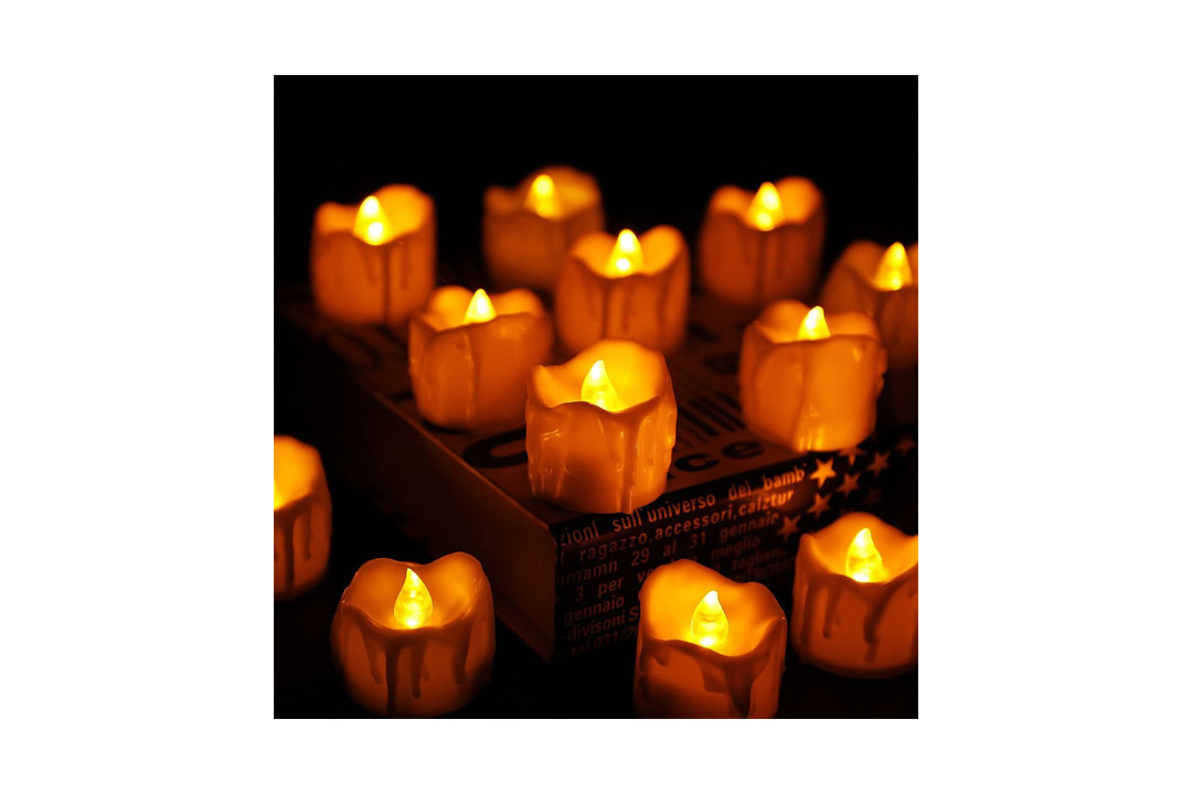 Electric Flameless Candles, LED Tea Light Candles With Battery-Powered Wedding Candles Decorations For Parties Events, Flickering LED Candles (12 Packs)