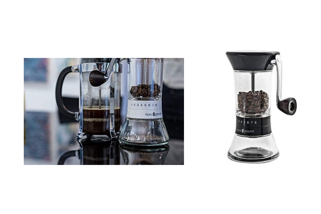 Handground Precision Coffee Grinder: Manual Ceramic Burr Mill - Black