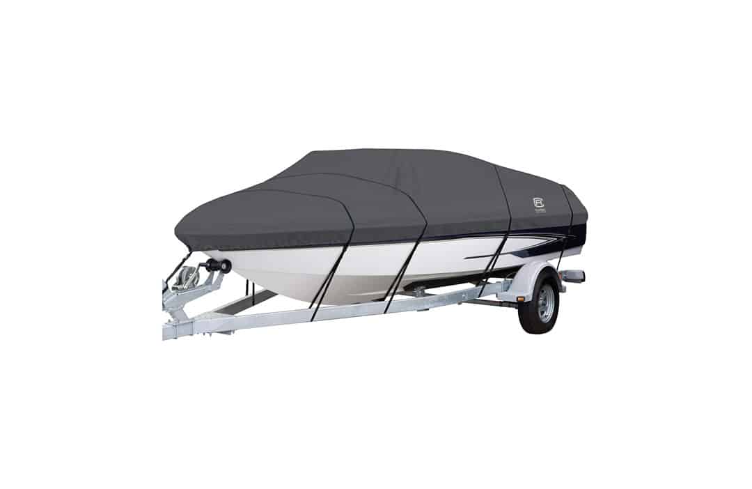 Classic Accessories StormPro Heavy-Duty Boat Cover With Support Pole