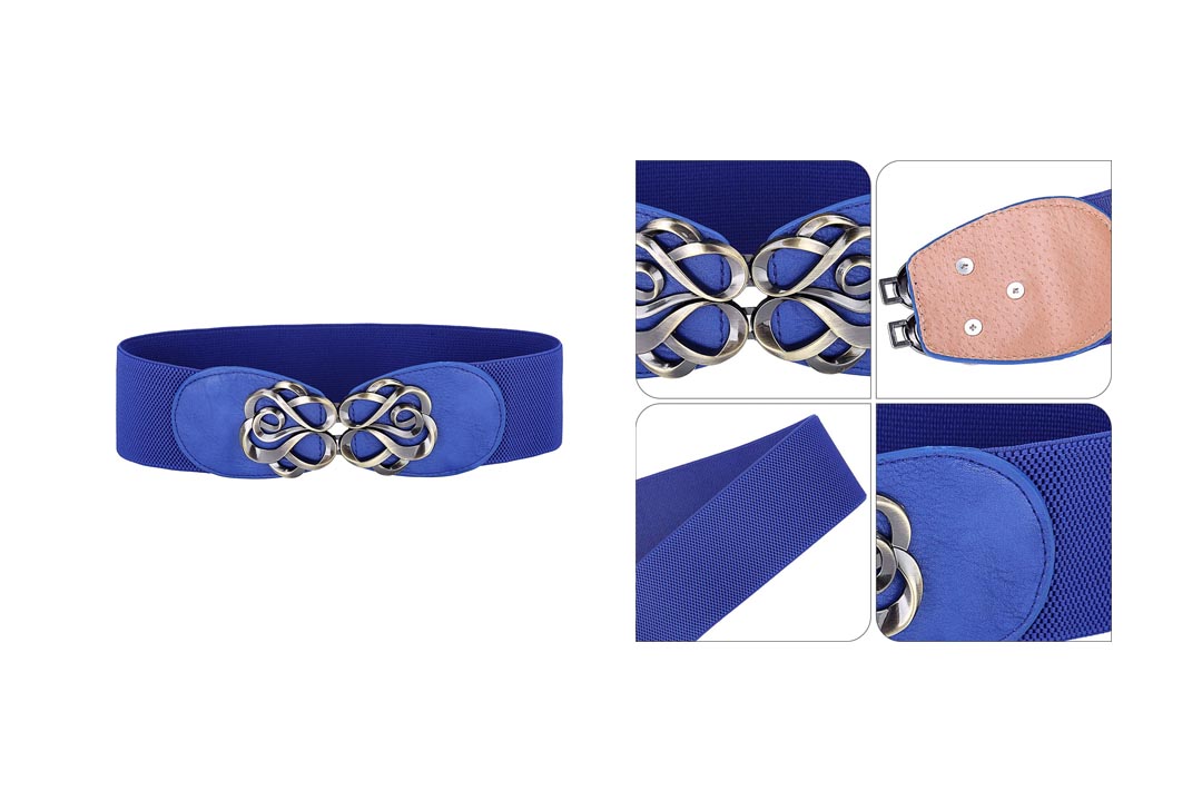 Grace Karin Women Fashion Buckle Elastic Waist Cinch Belt