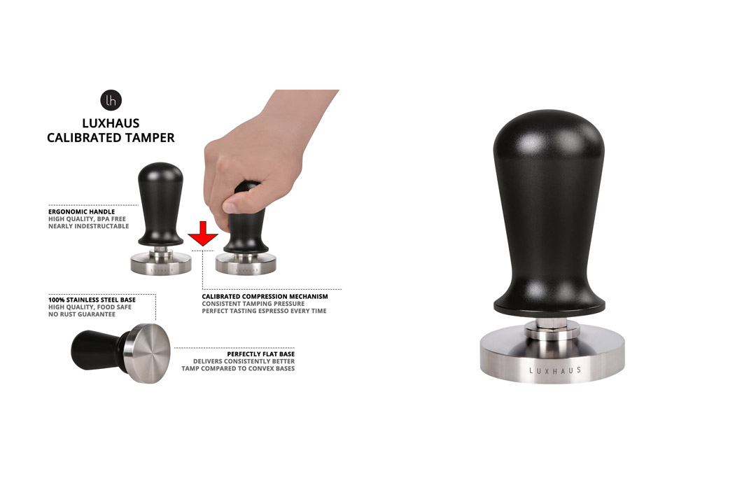 LuxHaus 53mm Calibrated Espresso Tamper - Coffee Tamper