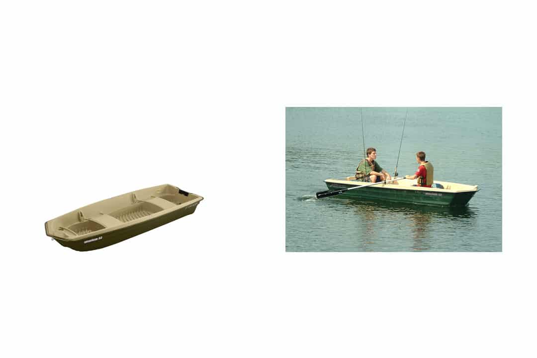 Sun Dolphin American 12 Jon Fishing Boat (Beige/Green, 12-Feet)