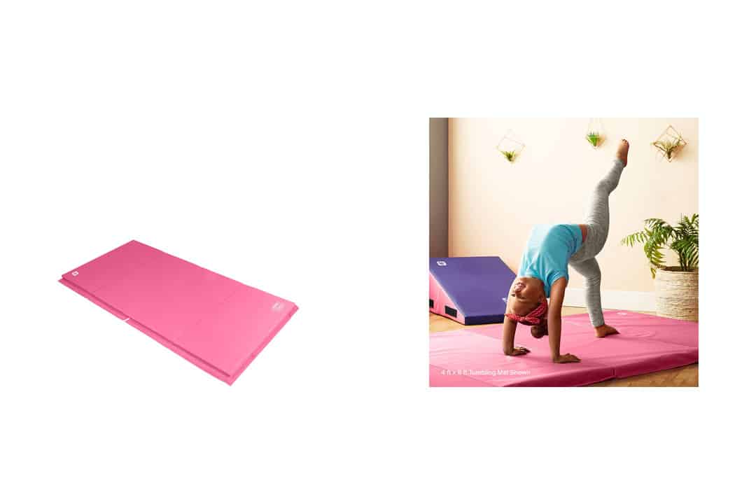 We Sell Mats GM4x8PKv4-50M Pink 2" Thick Gymnastics Tumbling 