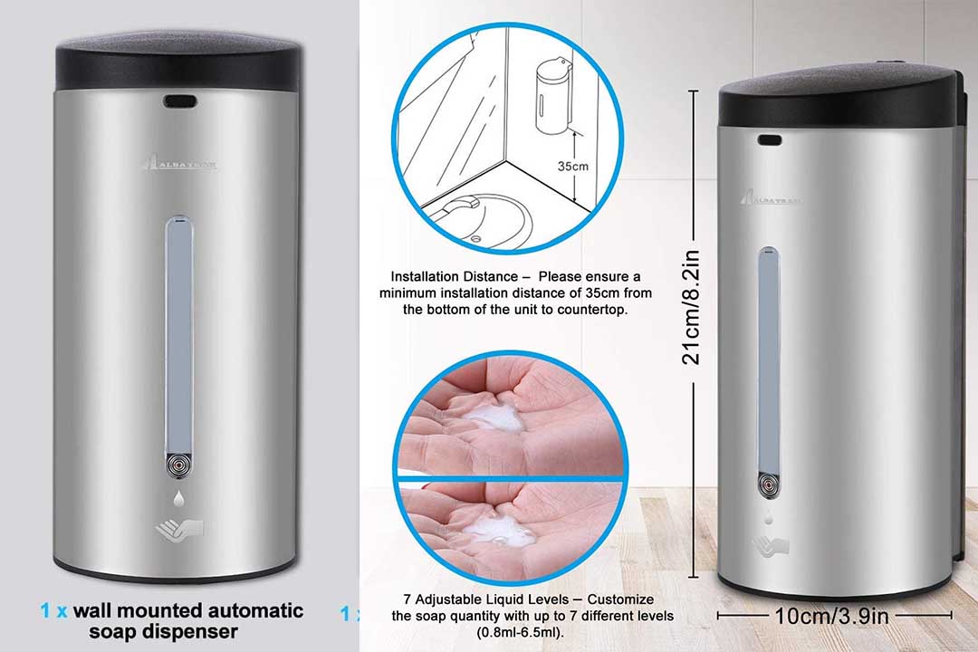 Albayrak Premium Automatic Touchless Soap & Shampoo Dispenser