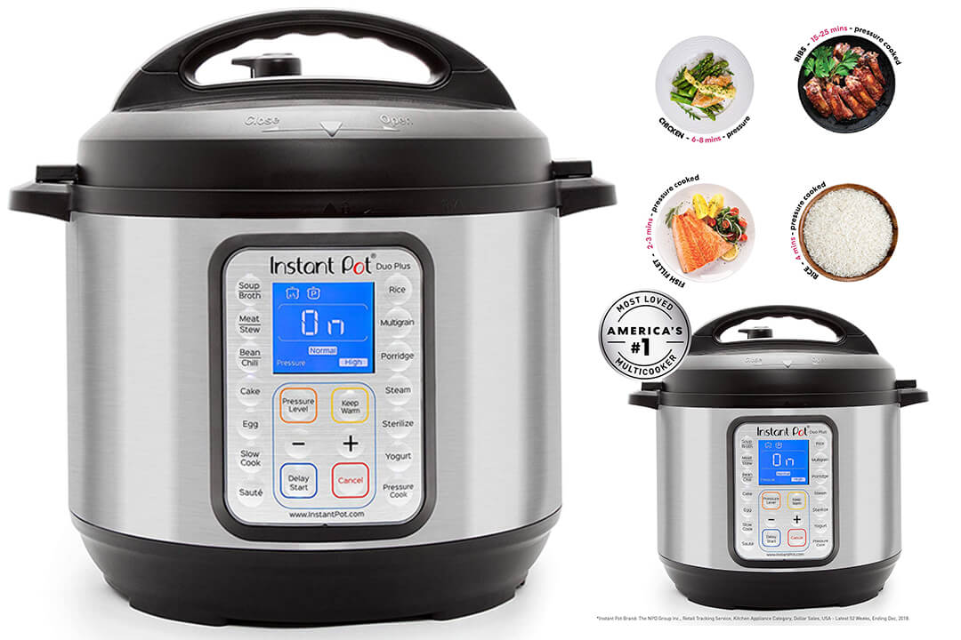 Instant Pot DUO Plus 60, 6 Qt 9-in-1 Multi- Use Programmable Pressure Cooker