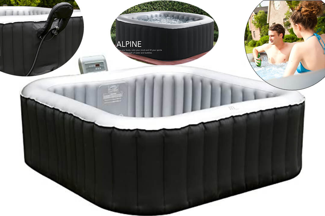 Coleman Inflatable Spa 4-Person Hot Tub with 6 Filter Cartridges