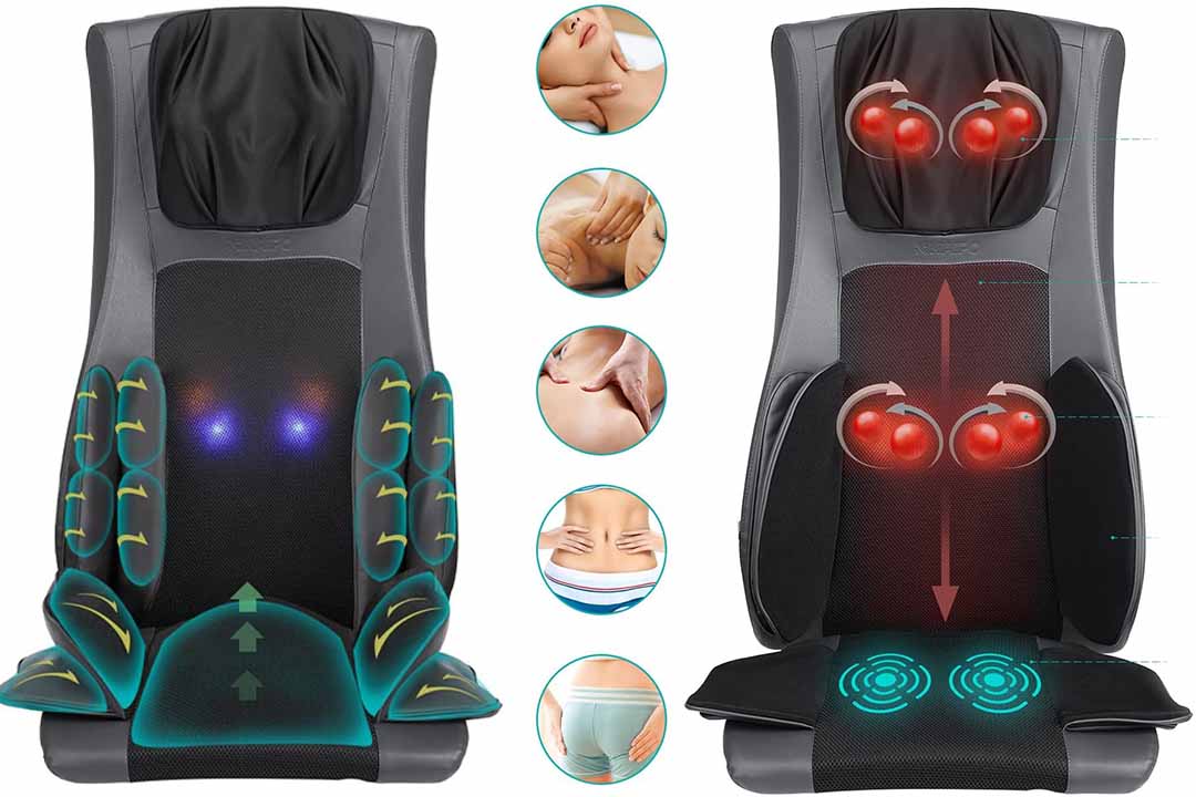 Naipo Shiatsu Massage Back Chair Cushion Seat Pad Electric