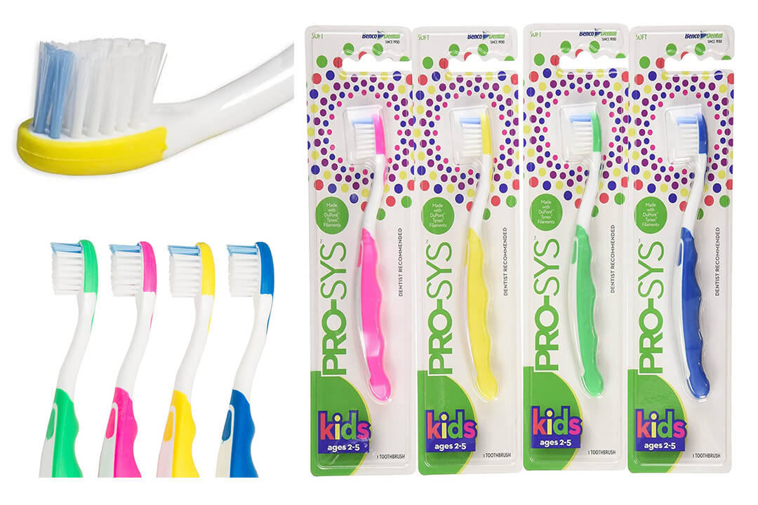 PRO-SYS® Kids Toothbrush (Colorful 4-Pack)