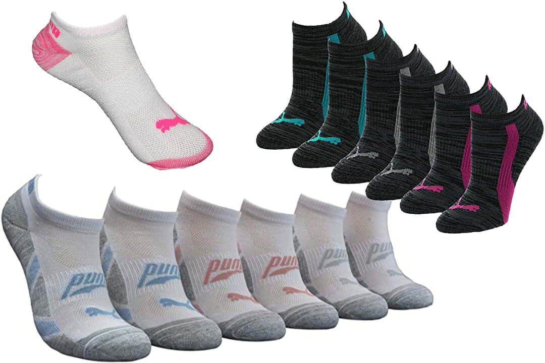 PUMA Women's 6 Pack Low Cut Socks