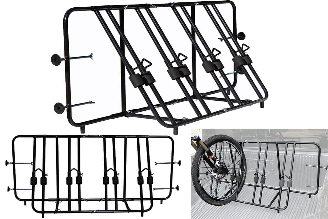 Pick Up Truck Bed Box Mounted Carrier Stand Rack Bicycle by Titan Ramps