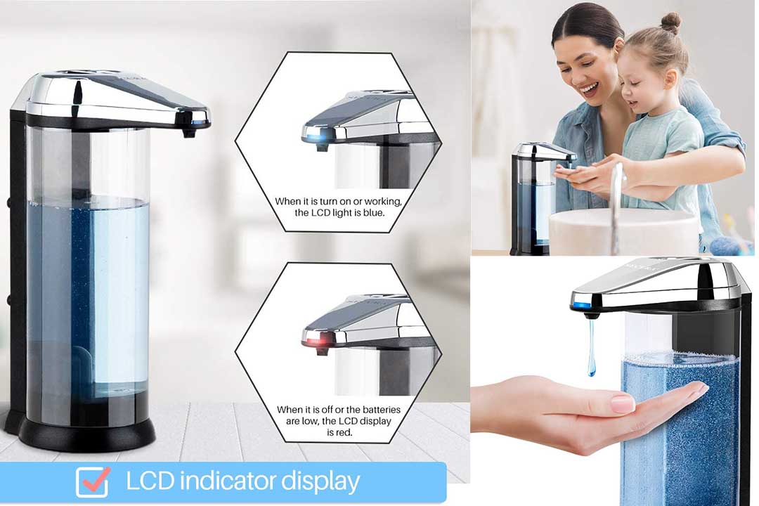 Secura Premium Touchless Battery Operated Electric Automatic Soap Dispenser